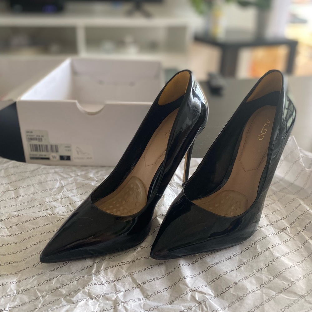 Aldo Stessy, a high stiletto and sleek silhouette.